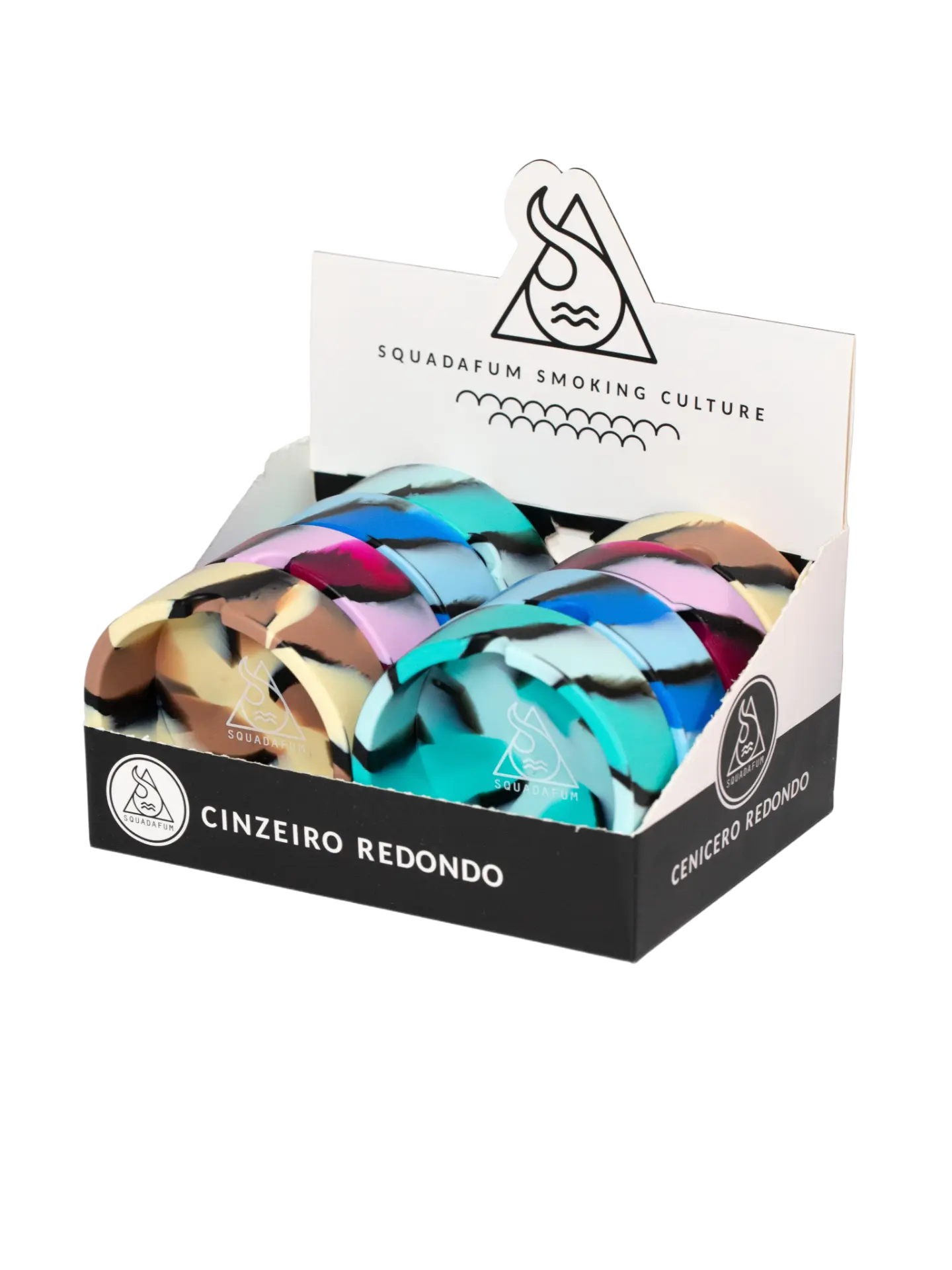Cinzeiro Redondo Tie Dye — foto 1 de 2
